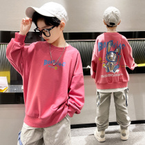 Boys clothes tide spring and autumn 2021 new childrens sports coat in big childrens fried street pullover long sleeve childrens clothing Foreign