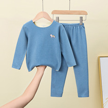 Childrens suit 21 Autumn winter new CUHK Double Bicolor Mill Fur Autumn Clothes for men and women childrens home clothes