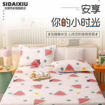 High-end Ice Silk Cool Mat bed Ogasawara single-piece full cotton dust cover pure cotton bed cover mattress cover thin cushion special new bed cover