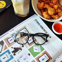 Mr tang trendy men and women Joker retro round glasses frame black frame