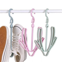 Small shoe drying rack Shoe drying rack Balcony hanging shoe rack Shoe drying device Multi-function shoe drying device hook sandal rack 3
