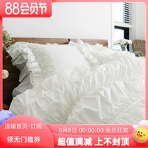 Aika Lovers Korea Natural 40 square wood pure color princess wrinkle quilt thickened condom
