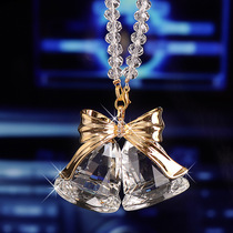 Car Pendant Crystal Wind Bells Car Pendant Fancy Lady Hanging Accessories Rearview Mirror Decoration of Ping An Winner