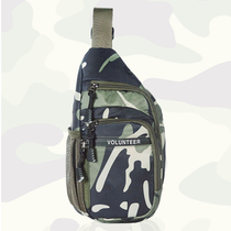 Camouflage chest bag men and women general military fan canvas 2021 New Tide multifunctional crossbody small backpack sports bag Outdoor