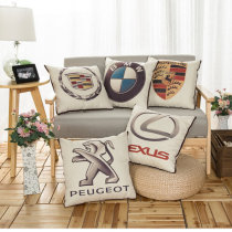 Car pillow quilt dual-purpose Peugeot Cadillac BMW Porsche Lexus Volkswagen car waist cushion