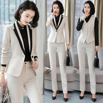 2021 spring and autumn new professional clothes female ol fashion temperament overalls formal business suit suit female small suit