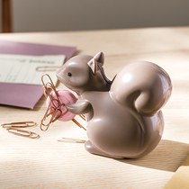 Japanese Finrikshi Dreams Can Be Adorable Cherry Blossom Pink Little Squirrel Magnet Needle Containing DIY