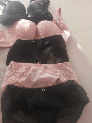 买来搭配文胸的，蕾丝挺漂亮的，就是没注意模特图是穿了双层内裤的效果，实物前边太透了 ，穿上有点尴尬啊😊，个人看法，感觉前边部位再加点蕾丝花纹或者做成双层纱稍微遮挡一下会好很多。