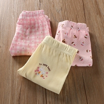 Childrens clothing girls cotton thin elastic leggings air conditioning pants cake rabbit with small childrens autumn pants