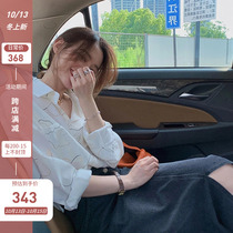 White shirt Women design sense niche 2021 New French chic loose Joker thin long sleeve shirt Women
