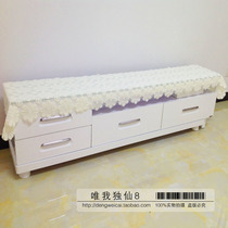 Hood autonomous brand new minimalist modern white lace TV cabinet dust cover sofa towel table towel cloth cover towels