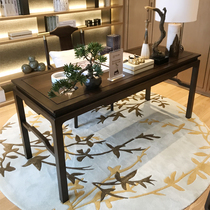 New Chinese-style desk ebony wood ebony solid wood calligraphy desk calligraphy desk home book case study furniture set combination