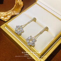 Xunshi POWDER light luxury jewelry flower heart 2021 New light luxury fashion temperament gentle necklace