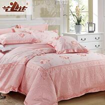 Yida home textile 60 yarn branch satin thread cotton seven-piece embroidery process beautiful sky