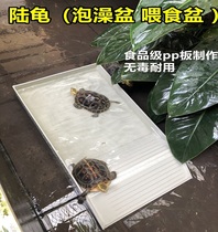 Tortoise bathing tub plastic tortoise bathing basin yellow edge bathing basin tortoise feeding water feeding basin tortoise drying platform climbing platform