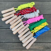 Childlike Mengmengjia new export Japanese log handle high-quality primary school students childrens skipping rope toy neutral