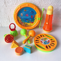 Baby sand hammer hand bell wave drum tambourine music teaching aids Orff percussion instrument kindergarten early education toy