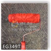 Gin Add Flowers Art Tools Art Roller Rubber Drum Silicon Algae Clay Embossing Roller Creme Drum Printing Roll