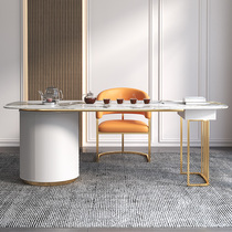 Modern light luxury Rock board Tea Table Table and Chair combination office home brewing kung fu tea table one multifunctional set