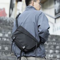 Tide brand men shoulder shoulder bag Korean version of Harajuku body bag fashion simple messenger bag students large capacity backpack