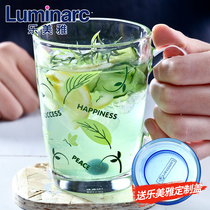 Lemeya tempered glass cup coffee cup teacup juice cup transparent heat-resistant microwave oven hot drink Milk Cup
