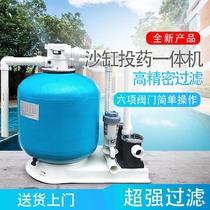 Water fountain installation is convenient Swimming pool sand filter Sewage circulation treatment purification equipment Fish pond explosion-proof