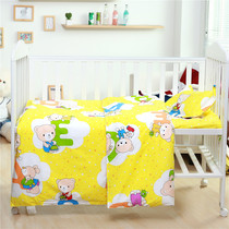 Childrens cartoon cotton quilt cover cotton three-piece kindergarten quilt three-piece six-piece cotton quilt cover