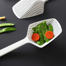 Japan Big Scoop Scoop Leak Spoon Kitchen High Temperature Resistant Long Handle Cooking Noodle Filter Spoon Home dumplings Wonton Drain Spoon