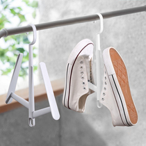 Balcony Drying Rack Drying Rack For Home Multifunction Hanging Shoe Rack Sandals Sandals Hooks Outdoor Sunstand Windproof Deity