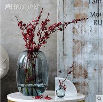 Modern simple stained glass vase artificial blowing designer hotel furniture ornaments Factory Direct Sales New