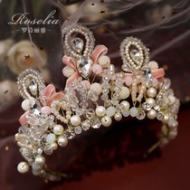 Childrens Crown Head Clothing Princess Atmospheric Crystal Crystal Cruise Girl Hairdress Heavy Hair