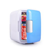 Mini refrigerator type household single door refrigeration Mini student bedroom dormitory car home dual-use 4L car refrigerator