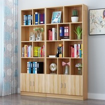 Simple bookcase bookshelf simple modern space-saving table students use floor-to-ceiling bookcase floating window shelf combination