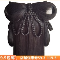 Hairband wig lazy hair bag ancient style headdress Hanfu wig bag head hoop female one-piece hair bun Ming system Joker