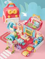 House toys 2-5 years old baby kindergarten children girl doll puzzle house Birthday gift simulation model