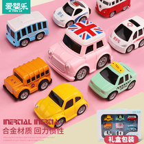 Childrens toy car alloy pullback car model set Boy 4 children baby car 1-2-3 years old and a half