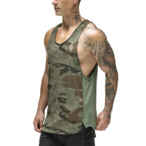 Muscle training army green camouflage vest male brother summer new breathable dried fitness vest male vest