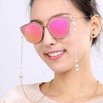 SZL GLASSES matte imitation pearl aluminum alloy belongs to the Sun presbyangle GLASSES chain hanging neck rope outdoor tourism