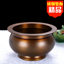 Antique pure copper incense burner Household incense burner for Buddha naked incense burner Indoor worship Guanyin sandalwood stove Incense line aromatherapy incense burner