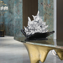 Hotel lobby high-end decoration sales office elevator entrance decoration model guest hall entrance Light luxury spray sculpture