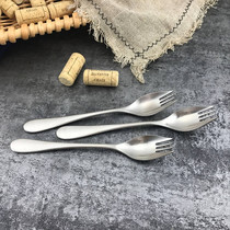 (Texture recommendation) British single creative salad fork 18 10 stainless steel fork spoon salad fork