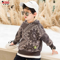 Missigo Middle and Large Kids Fashion Brand Children's Sweatshirt Korean Style Handsome Boys New Spring Autumn Hoodie Top