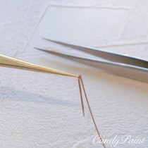 Candipaint Mechia Tweezers Pointed Straight Heads Super Close Stainless Steel Take Ornament Stickers Memascara