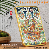 Customized Ningma conversion picture Lotus Master conversion mirror (with Buddha name) Tantric thangka portrait hanging painting knot