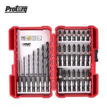 Impact resistant batting set electric drill batting head set magnetic cross repair 28 pieces toolbox electric screwdriver head