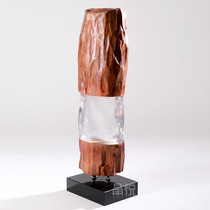 Tree Splicing Transparent Resin Original Eco Tea House Hotel Restaurant Bookroom Book Room Aisle Artwork Sculpture