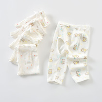 Dobby rabbit autumn newborn pants strap crotch pants Boneless newborn baby autumn pants Baby pajamas
