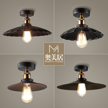 American ceiling light led retro bedroom living room light simple modern entrance porch light corridor aisle light Creative