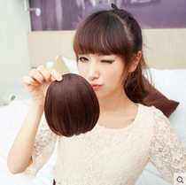 Fake bangs wig invisible no trace Qi Liu Hai film Girl Matte hair curtain type straight hair a knife flush Black