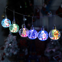Christmas Decorations Scene Arrangement Hanging pendant Ball GLOW BALL WATER CRYSTAL BALL PENDANT GLASS LIGHTING HANGING DECORATION FLOWER RING